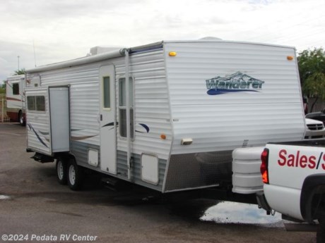 &lt;p&gt;&amp;nbsp;&lt;/p&gt;

&lt;p&gt;This 2005 Thor Wanderer is a very nice travel trailer with a slide out and some comfortable amenities to be sure that you will enjoy your next trip.&amp;nbsp; Features include: full pass through storage, patio awning, stabilizer jacks, large kitchen, microwave oven, refrigerator, lots of storage throughout, TV, VCR, CD, stereo, and a very spacious floor plan. For complete information call us toll free at 888-545-8314.&lt;/p&gt;
