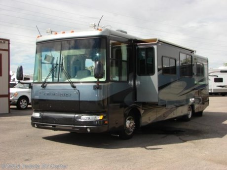 &lt;p&gt;&amp;nbsp;&lt;/p&gt;

&lt;p&gt;This 2006 Gulf Stream Crescendo gives you a lot of value for the money, and with diesel power to push.&amp;nbsp; Features include: Corian counter tops, convection microwave oven, large pantry, built-in washer/dryer, fantastic fan, lots of closet space, thermal pane windows, encased patio awning, full body paint, flat screen TV, DVD home theatre, 5.1 surround sound, and power leveling jacks. For complete information call us toll free at 888-545-8314.&lt;/p&gt;
