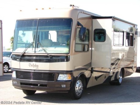 &lt;p&gt;
	&amp;nbsp;&lt;/p&gt;
&lt;p&gt;
	This 2006 National Dolphin LX is a great class A RV with some beautiful appointments.&amp;nbsp; Features include: full body paint, fantastic fan with rain sensor, TV, DVD, VCR, 5.1 surround sound, 10 disc CD changer, satellite radio, power awning, glass shower, alloy wheels, ultra leather, solid surface counter tops, and a convection microwave oven. For complete information call us toll free at 888-545-8314.&lt;/p&gt;
