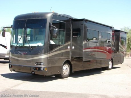 &lt;p&gt;&amp;nbsp;&lt;/p&gt;

&lt;p&gt;This 2006 Forest River Charleston is a gorgeous diesel pusher with everything that you could want for your next adventure.&amp;nbsp; Features include: smart wheel, fully automatic leveling jacks, adjustable pedals, power passenger footrest, ultra leather, slide out storage tray, thermal-pane windows, fantastic fan with rain sensor, power inverter, automatic generator start, solid surface counter tops, convection microwave oven, large refrigerator with ice maker, and ceramic tile floors. For complete information call us toll free at 888-545-8314.&lt;/p&gt;
