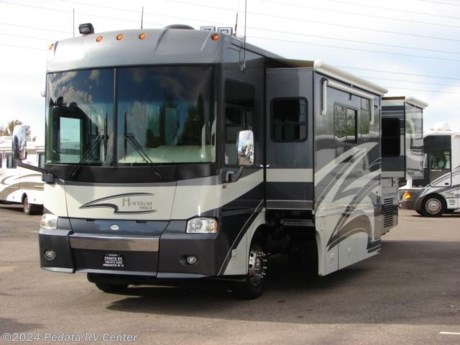 &lt;p&gt;&amp;nbsp;&lt;/p&gt;

&lt;p&gt;This 2006 Itasca Horizon is a very nice diesel pusher with all the extras that you could want.&amp;nbsp; Features include: smart wheel, sleep number bed, ceiling fan, dishwasher, solid surface counter tops, large four door refrigerator with ice, advantium microwave, fantastic fan, built-in washer/dryer, ceramic tile floors, fireplace, TV, 5.1 surround sound, power sofa sleeper, and central vacuum. For complete information call us toll free at 888-545-8314.&lt;/p&gt;
