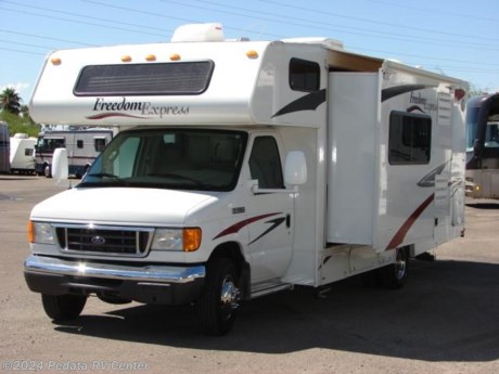 &lt;p&gt;&amp;nbsp;&lt;/p&gt;

&lt;p&gt;This 2008 Coachmen Freedom Express is a very nice class C with some very nice extras.&amp;nbsp; Features include: exterior shower, large pass through storage, patio awning, skylight, ducted A/C, skylight, leveling jacks, LCD TV, DVD, satellite radio, microwave oven, stove, refrigerator, and a power step. For complete information call us toll free at 888-545-8314.&lt;/p&gt;
