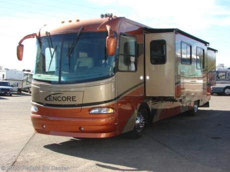 &lt;p&gt;&amp;nbsp;&lt;/p&gt;

&lt;p&gt;This 2006 Sportscoach Encore is a beautiful diesel pusher for an amazing low price.&amp;nbsp; Features include: large refrigerator with ice, solid surface counter tops, power seats, power footrest, sleeper sofa, power patio awning, large glass shower, washer/dryer prep, power inverter, automatic generator start, built-in safe, TV, DVD, VCR, and satellite dish. For complete information call us toll free at 888-545-8314.&lt;/p&gt;
