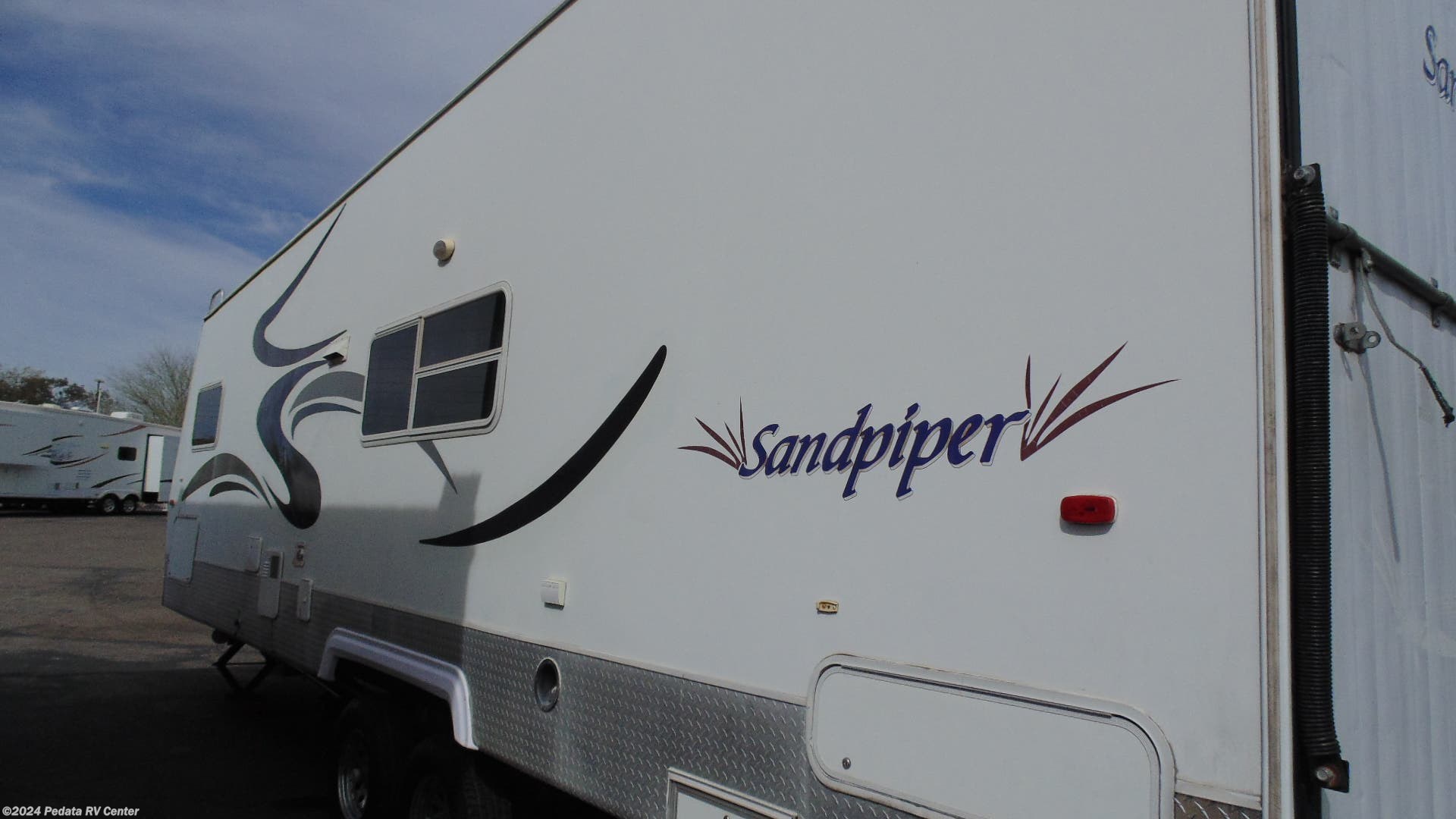 #12112 - Used 2004 Forest River Sandpiper 28SP Toy Hauler RV For Sale 2004 Forest River Sandpiper Toy Hauler