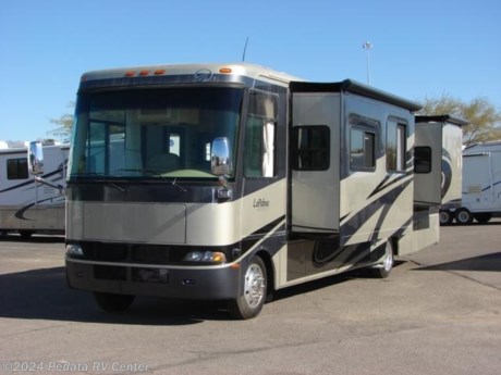 &lt;p&gt;&amp;nbsp;&lt;/p&gt;

&lt;p&gt;This 2006 Monaco La Palma is a very nice class A with lots of comfort, style and class.&amp;nbsp; Features include: full body paint, power patio awning, alloy wheels, RV Sani-Con, fully automatic leveling jacks, three way back-up camera, solid surface counter tops, convection microwave oven, large four door refrigerator with icemaker, kitchen skylight, power sun visor, fantastic fan, TV, and satellite radio. For complete information call us toll free at 888-545-8314.&lt;/p&gt;
