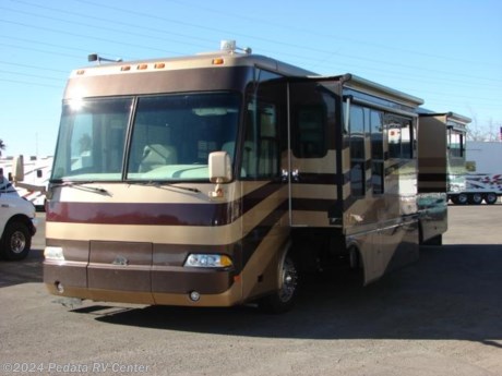 &lt;p&gt;&amp;nbsp;&lt;/p&gt;

&lt;p&gt;This 2003 Beaver Monterey is a beautiful diesel pusher out of Oregon with all the high-end features that you could want.&amp;nbsp; Features include: ceramic tile floors, solid surface counter tops throughout, large four door refrigerator with ice, large pull out pantry, solid wood cabinets throughout, alloy wheels, power awning, TV, DVD, 5.1 surround sound, satellite dish, power visors, adjustable pedals, European lounge chair, and an encased patio awning. For complete information call us toll free at 888-545-8314.&lt;/p&gt;
