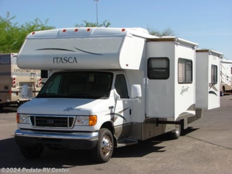 &lt;p&gt;&amp;nbsp;&lt;/p&gt;

&lt;p&gt;This 2006 Itasca Spirit is a beautiful and comfortable class C with some very nice options for your next adventure.&amp;nbsp; Features include: back-up monitor, day-night shades, heated and remote mirrors, ducted A/C, fantastic fan, bedroom vanity, glass shower, patio awning, 5.1 surround sound, TV, DVD, VCR, and satellite radio. For complete information call us toll free at 888-545-8314.&lt;/p&gt;
