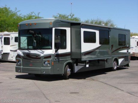 &lt;p&gt;&amp;nbsp;&lt;/p&gt;

&lt;p&gt;This 2008 Winnebago Destination is a very nice diesel pusher with a modern look and some elegant appointments.&amp;nbsp; Features include: fully automatic leveling jacks, three way back up camera, TV, DVD, satellite radio, side hinge compartment doors, sleeper sofa, ultra leather, king size bed, one piece windshield, large four door refrigerator with ice, convection microwave oven, fantastic fan, and lots of storage throughout. For complete information call us toll free at 888-545-8314.&lt;/p&gt;
