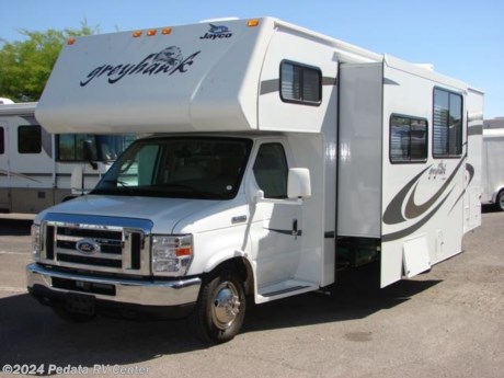 &lt;p&gt;&amp;nbsp;&lt;/p&gt;

&lt;p&gt;This 2008 Jayco Greyhawk is a beautiful class C that is loaded with some extra options to be sure that your next excursion is comfortable and in style.&amp;nbsp; Features include: ducted A/C, LCD HD TV, DVD, 5.1 surround sound, back-up camera, heated and remote mirrors, microwave, stove, oven, refrigerator, and a patio awning. For complete information call us toll free at 888-545-8314.&lt;/p&gt;
