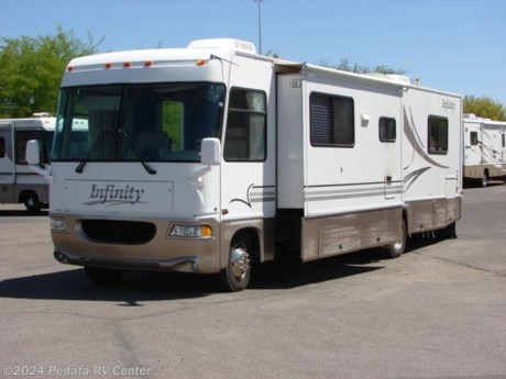 &lt;p&gt;&amp;nbsp;&lt;/p&gt;

&lt;p&gt;This 2000 Fourwinds Infinity is a nice class A RV with some great options and all for an amazing price.&amp;nbsp; Features include: heated and remote mirrors, ducted A/C, back-up monitor, leveling jacks, fantastic fan, large glass shower, TV, microwave, stove, oven, solid surface counter tops, refrigerator with ice, and an encased patio awning. For complete information call us toll free at 888-545-8314.&lt;/p&gt;

&lt;p&gt;&amp;nbsp;&lt;/p&gt;
