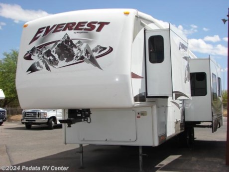 &lt;p&gt;&amp;nbsp;&lt;/p&gt;

&lt;p&gt;This 2007 Keystone Everest is a beautiful fifth wheel with some nice features to make you feel right at home.&amp;nbsp; Features include: ceiling fan, day-night shades, power patio awning, alloy wheels, solid surface counter tops, microwave oven, fantastic fan, ducted A/C, built in entertainment center, TV, DVD, and 5.1 surround sound. For complete information call us toll free at 888-545-8314.&lt;/p&gt;
