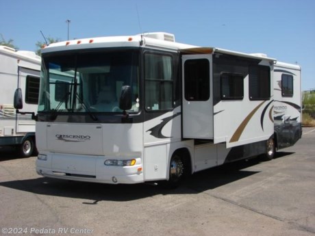 &lt;p&gt;&amp;nbsp;&lt;/p&gt;

&lt;p&gt;This 2005 Gulfstream Crescendo is a very nice diesel pusher with all the extras for an amazing low price.&amp;nbsp; Features include: TV, DVD, VCR, sleeper sofa, European lounge chair, washer/dryer prep, convection microwave oven, solid surface counter tops, and a large pull out panty. For complete information call us toll free at 888-545-8314.&lt;/p&gt;
