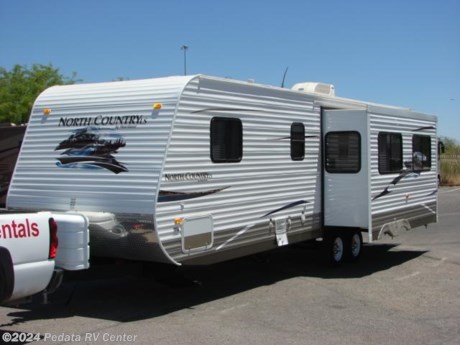 &lt;p&gt;&amp;nbsp;&lt;/p&gt;

&lt;p&gt;This 2011 Heartland North Country is a very nice travel trailer with some very nice features.&amp;nbsp; Features include: power patio awning, large glass shower, skylight, stove, oven, refrigerator, microwave oven, ducted A/C, exterior speakers, CD, stereo, DVD, two European lounge chairs, and a sleeper sofa. For complete information call us toll free at 888-545-8314.&lt;/p&gt;
