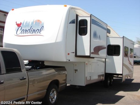 &lt;p&gt;&amp;nbsp;&lt;/p&gt;

&lt;p&gt;This 2006 Forest River Cardinal is a great fifth wheel loaded with options and ready to sleep the whole family.&amp;nbsp; Features include: TV, stereo, 5.1 surround sound, exterior shower, day-night shades, king bed, bunk beds, ceiling fan, wrap around kitchen, stove, oven, microwave, fantastic fan, large glass shower, skylight, ducted A/C, and a built-in generator. For complete information call us toll free at 888-545-8314.&lt;/p&gt;

&lt;p&gt;&amp;nbsp;&lt;/p&gt;
