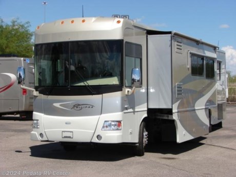 &lt;p&gt;This 2007 Itasca Ellipse is a gorgeous diesel pusher with ALL the power and a lot of luxury.&amp;nbsp; Features include: 400 HP, satellite radio, ceiling fan, ultra leather, smart wheel, automatic leveling jacks, power visors, three way back-up camera, encased window awnings, power patio awning, exterior stereo, HDTV, DVD, satellite dish, alloy wheels, central vacuum, large four door refrigerator with ice, pull out pantry, convection microwave oven. &amp;nbsp;For complete information call us toll free at 888-545-8314.&lt;/p&gt;
