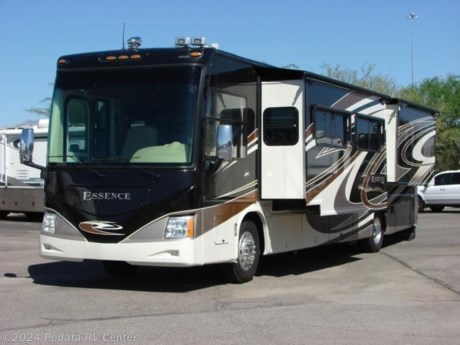 &lt;p&gt;This 2008 Damon Essence is loaded with every high-end feature that you could want.&amp;nbsp; Features include: smart wheel, fully automatic leveling jacks, large LCD TV, satellite dish, DVD, 5.1 surround sound, power visors, automatic generator start, three way back up camera, recessed ceiling lights, thermal pane windows, slide out storage tray, side hinged cargo doors, sleep number king bed, glass shower, central vacuum, convection microwave oven, large four door refrigerator, and Corian counter tops. For complete information call us toll free at 888-545-8314.&lt;/p&gt;
