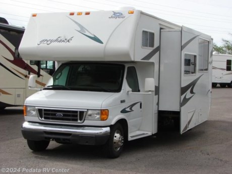 &lt;p&gt;This 2007 Jayco Greyhawk is a very nice class C with everything that you need to enjoy your next adventure.&amp;nbsp; Features include: TV, DVD, satellite dish, surround sound, satellite radio, back-up monitor, fantastic fan with rain sensor, pass through storage, power patio awning, exterior entertainment center, built-in coffee maker, microwave oven, stove and oven. For complete information call us toll free at 888-545-8314.&lt;/p&gt;
