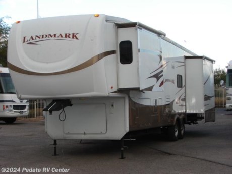 &lt;p&gt;&amp;nbsp;&lt;/p&gt;

&lt;p&gt;This 2006 Heartland Landmark is a beautiful used fifth wheel with lots of extras to give you all the comforts of home while you are on the road.&amp;nbsp; Features include: ceiling fan, two recliners, sleeper sofa, day-night shades, power patio awning, LCD TV, 5.1 surround sound, DVD, alloy wheels, refrigerator with ice, central vacuum, solid surface counter tops, and convection microwave oven. For information on this used 5th wheel call us toll free at 888-545-8314.&lt;/p&gt;
