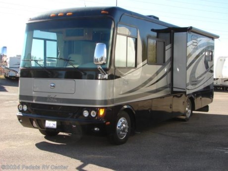 &lt;p&gt;This 2008 Safari Trek is a great option for anyone looking for a short class A with out giving up any of the amenities.&amp;nbsp; Features include: a spacious living area, automatic leveling jacks, power inverter, thermal pane windows, satellite radio, three way back up camera, alloy wheels, power awning, power visors, LCD TV, DVD, surround sound, solid surface counter tops, refrigerator with ice, large pull out pantry, convection microwave oven, and ceramic tile floors. For complete information call us toll free at 888-545-8314.&lt;/p&gt;
