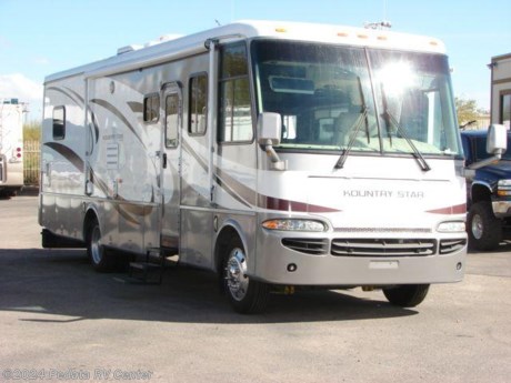 &lt;p&gt;4.99% Financing with 10% down +TTL, OAC. NO COST TO YOU. This is not a misprint. This 2005 Newmar Kountry Star is a beautiful and reliable RV that is ready for your next trip. Features include solid surface kitchen counter tops, convection microwave oven, large shower, five point surround sound system, power inverter, day / night shades, thermal pane windows, fantastic fan with rain sensor, encased patio awning, and Alcoa wheels. For complete information call us toll free at 888-545-8314.&lt;/p&gt;

