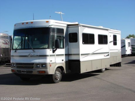 &lt;p&gt;This 2002 Winnebago Adventurer is loaded with some great features that will be great for your next trip. Options include Corian counter tops, convection microwave oven, driver&#39;s door, co-pilot desk, back up monitor, recliner, built in coffee maker, leveling system, surround sound system, and an exterior stereo system. For complete information call us toll free at 888-545-8314.&lt;/p&gt;
