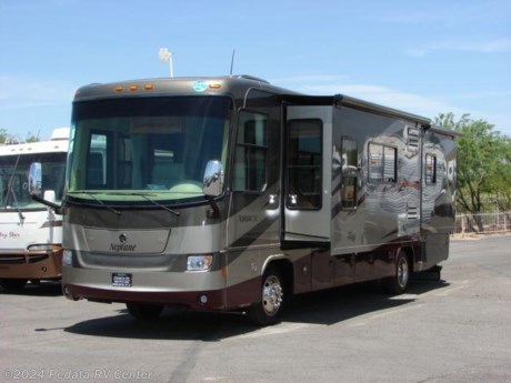 &lt;p&gt;LIMITED TIME ONLY!!! PRICE IS AT OR BELOW INVOICE. PLUS $5000.00 FUEL ALLOWANCE OR $5000.00 IN DOWN PAYMENT ASSISTANCE!! Talk about bang for the buck, this 2008 Neptune 37PDQ has it all and at an amazing price. Features include two HD TVs, five disc DVD player, Corian counter tops, convection microwave oven, recessed lighting, power inverter, automatic leveling system, power awning, and full pass through storage with side hinged baggage doors. For complete information call us toll free at 888-545-8314.&lt;/p&gt;
