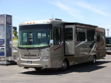 &lt;p&gt;LIMITED TIME ONLY!!!!! COACH IS WELL BELOW FACTORY INVOICE!!! &lt;em&gt;&lt;strong&gt;And Under a $100k?&lt;/strong&gt;&lt;/em&gt; This 2008 Holiday Rambler Vacationer is a great coach. Buy this one now with all the quality of a Holiday Rambler for less than you would pay for a new gas coach elsewhere. Features include two HD TVs, five disc DVD player, surround sound, central vacuum, double door bath, four door refrigerator with ice, Corian counter tops, convention microwave oven, power awning, and three camera rear vision system. For complete information call us toll free at 888-545-8314.&lt;/p&gt;
