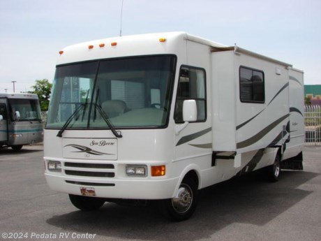 &lt;p&gt;This 2004 National Sea Breeze is an elegant easy to maneuver class A with two spacious slides. Other features include wrap around kitchen, large microwave oven, refrigerator, large pantry, Corian counter tops, day-night shades, ducted A/C, patio awning, glass shower, back-up camera and a fantastic fan with temperature and rain sensor. For complete information call us toll free at 888-545-8314.&lt;/p&gt;
