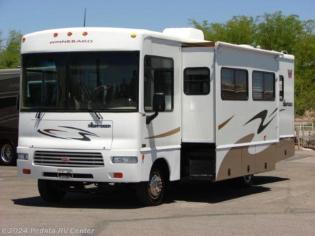 &lt;p&gt;***4.99% Financing with 20% down +TTL, OAC. NO COST TO YOU. This is not a misprint. This 2007 Winnebago Sightseer is a great short class A with low miles and the very popular Workhorse chassis. Features include glass shower, convection microwave oven, refrigerator, large pantry, fantastic fan, day-night shades, satellite radio, and a large exterior storage compartment. For complete information call us toll free at 888-545-8314.&lt;/p&gt;
