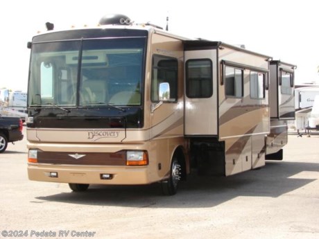 &lt;p&gt;This 2005 Fleetwood Discovery 39L is loaded with some great features and is priced to move fast. Features include TV, DVD, surround sound, satellite radio, four-door refrigerator, convection microwave oven, solid surface counter tops, built-in washer/dryer, built-in coffee maker, power inverter, and power awning. For complete information call us toll free at 888-545-8314.&lt;/p&gt;
