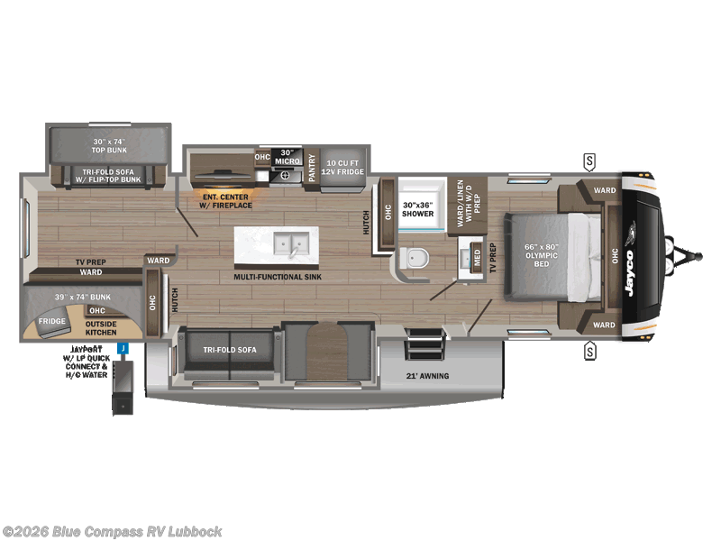 2025 Jayco Eagle HT 312BHOK - New Travel Trailer For Sale by Blue Compass RV Lubbock in Lubbock, Texas