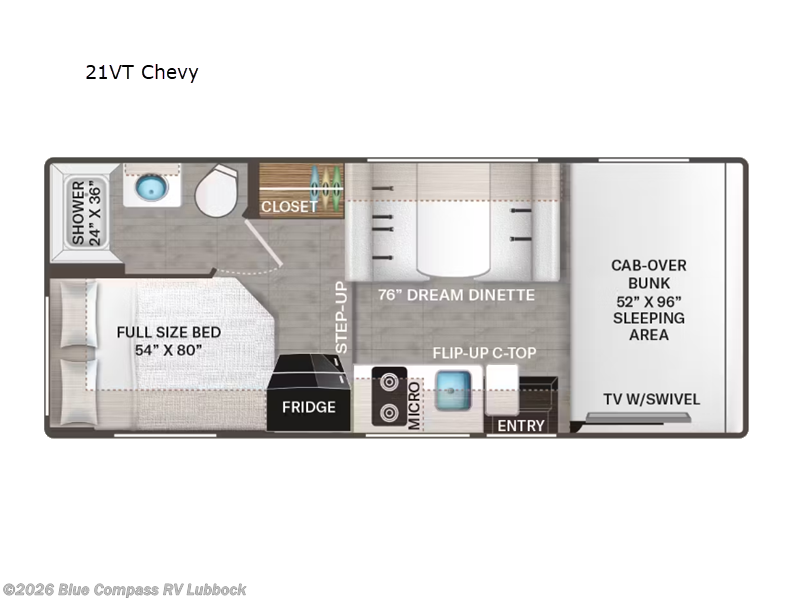 2026 Thor Motor Coach Geneva 21VT Chevy - New Class C For Sale by Blue Compass RV Lubbock in Lubbock, Texas