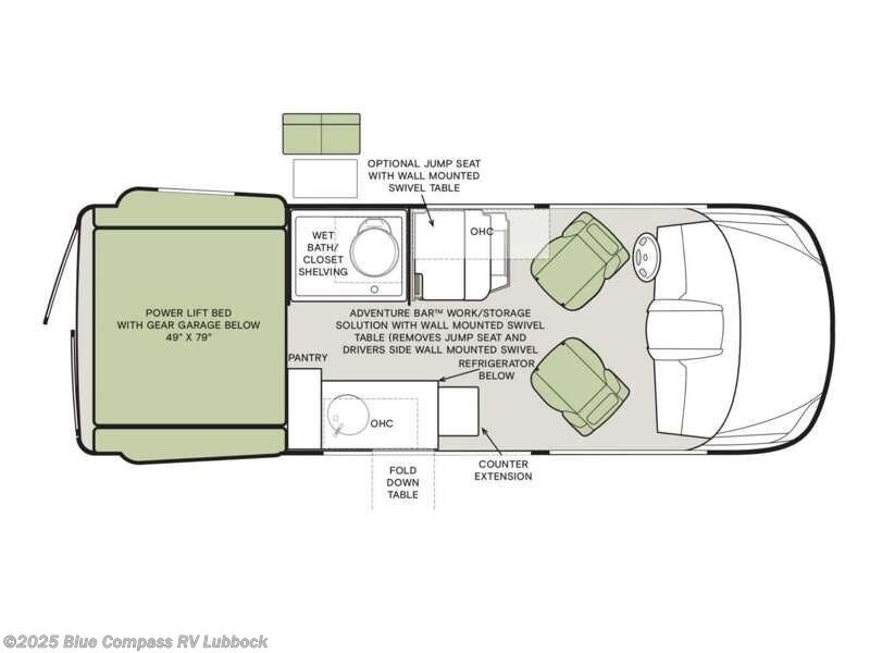 2025 Tiffin GH1 Sprinter AWD - New Class B For Sale by Blue Compass RV Lubbock in Lubbock, Texas