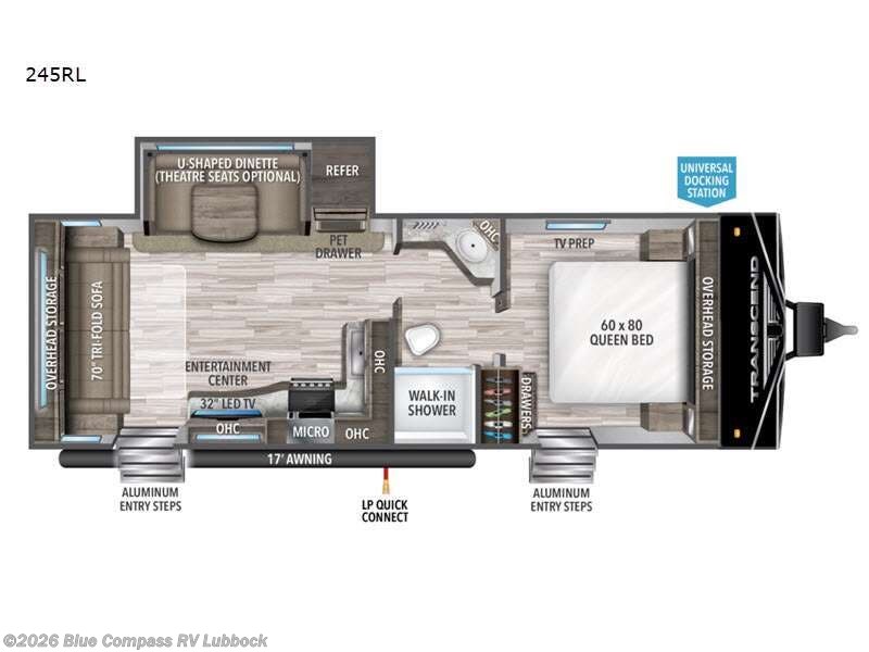 2022 Grand Design Transcend Xplor 245RL - Used Travel Trailer For Sale by Blue Compass RV Lubbock in Lubbock, Texas features Slideout