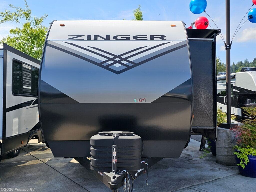 2026 CrossRoads Zinger ZR390DB - New Travel Trailer For Sale by Poulsbo RV in Kent, Washington features Awning