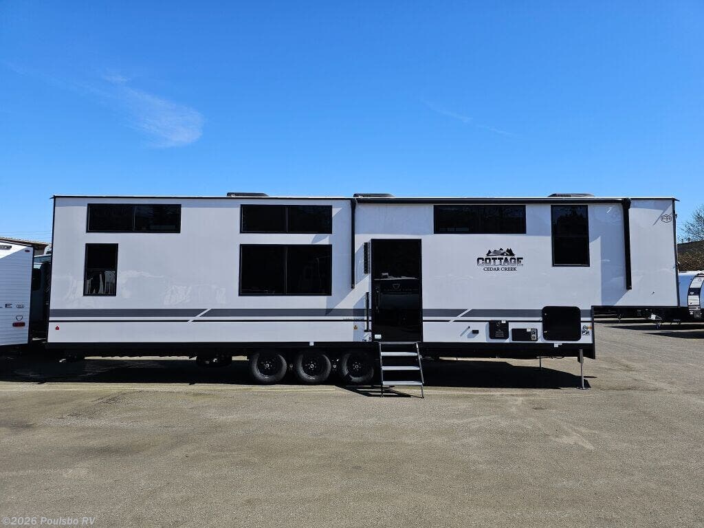 2026 Forest River Cedar Creek Cottage Cedar Creek Cottage - New Destination Trailer For Sale by Poulsbo RV in Kent, Washington features Awning