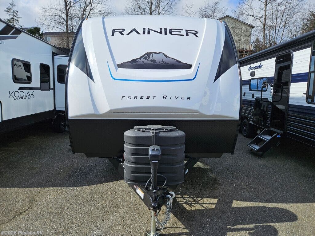 2025 Forest River Rainier Rainier - New Travel Trailer For Sale by Poulsbo RV in Everett, Washington features Awning