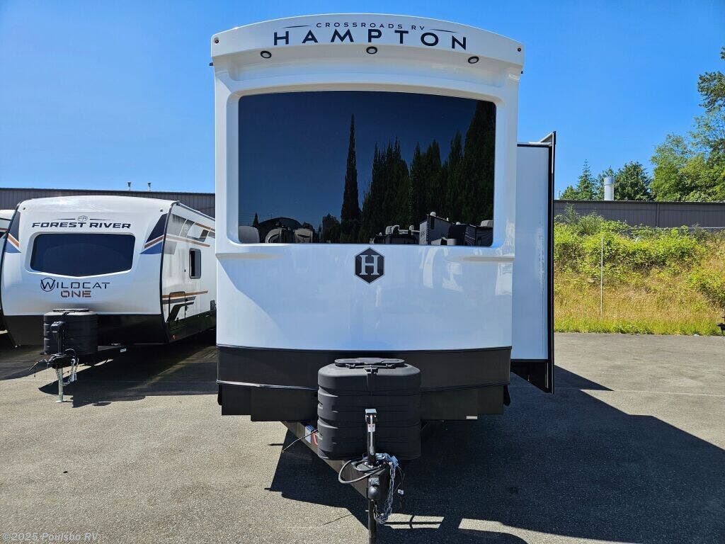 2026 CrossRoads Hampton HP388FKL - New Destination Trailer For Sale by Poulsbo RV in Everett, Washington features Awning