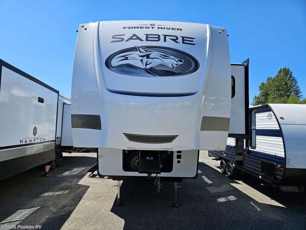 2026 Forest River Sabre Sabre - New Fifth Wheel For Sale by Poulsbo RV in Everett, Washington features Awning