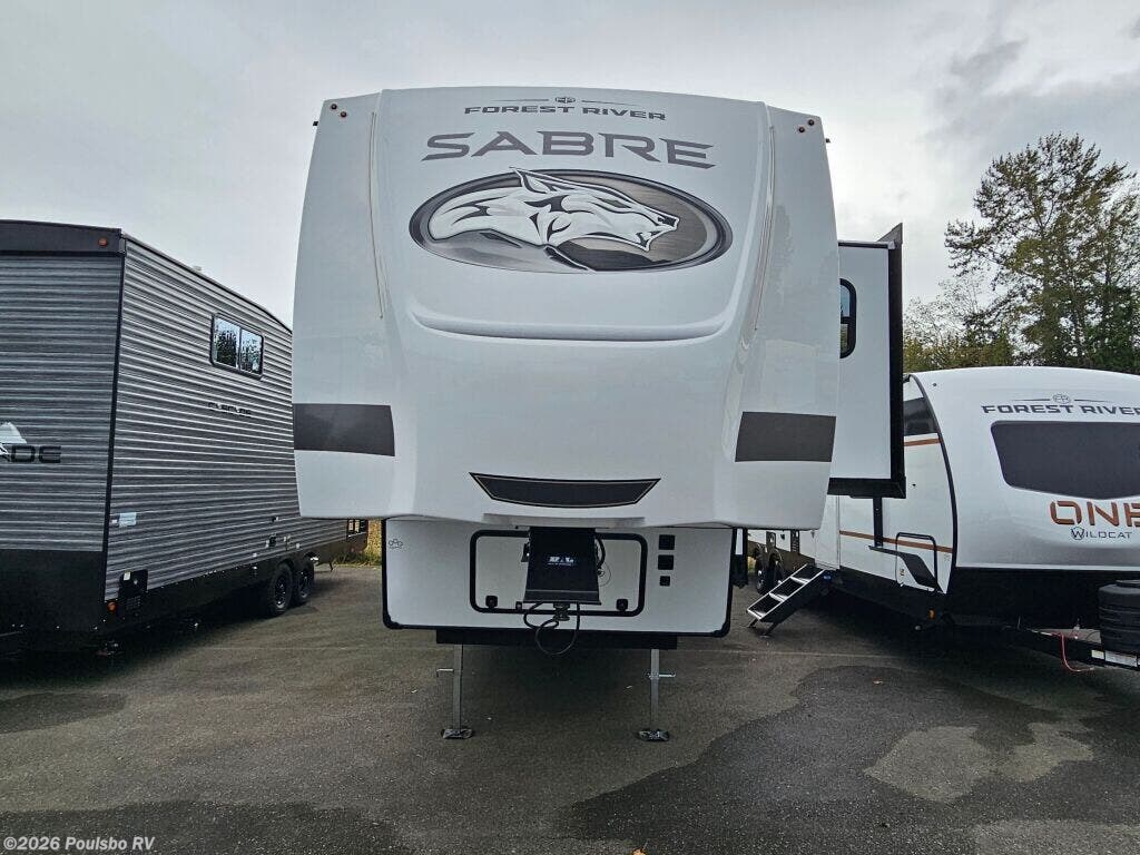 2026 Forest River Sabre Sabre - New Fifth Wheel For Sale by Poulsbo RV in Everett, Washington features Awning