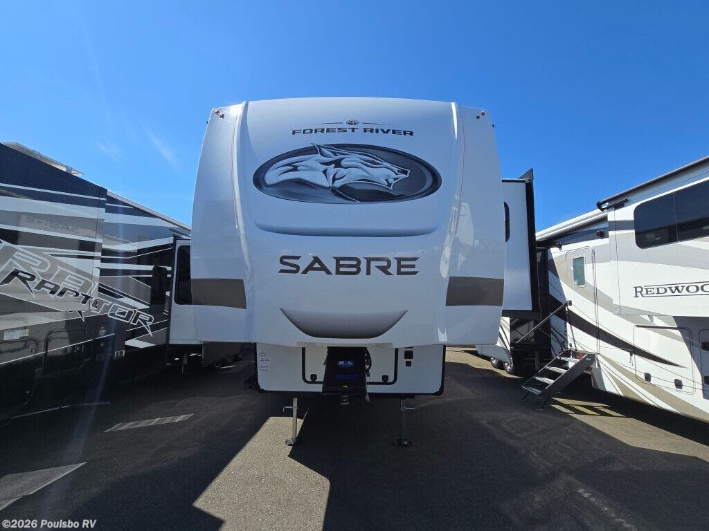2026 Forest River Sabre Sabre - New Fifth Wheel For Sale by Poulsbo RV in Everett, Washington features Awning