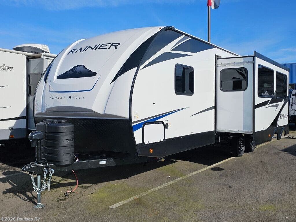 2025 Forest River Rainier 26DB - New Travel Trailer For Sale by Poulsbo RV in Sumner, Washington features Awning