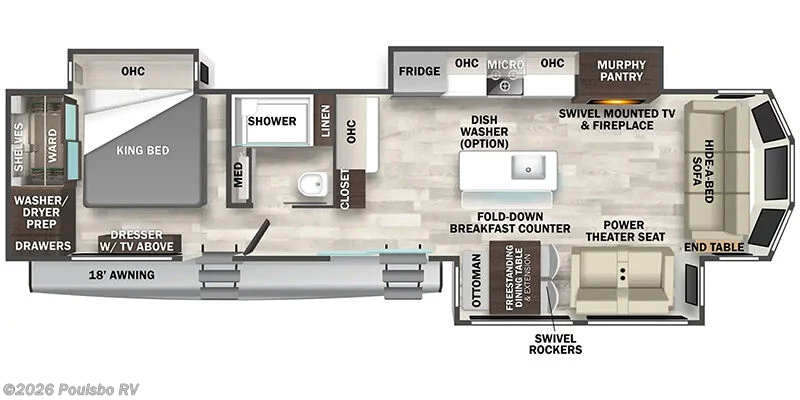 2026 Forest River Cedar Creek Cottage Cedar Creek Cottage - New Destination Trailer For Sale by Poulsbo RV in Sumner, Washington features Awning