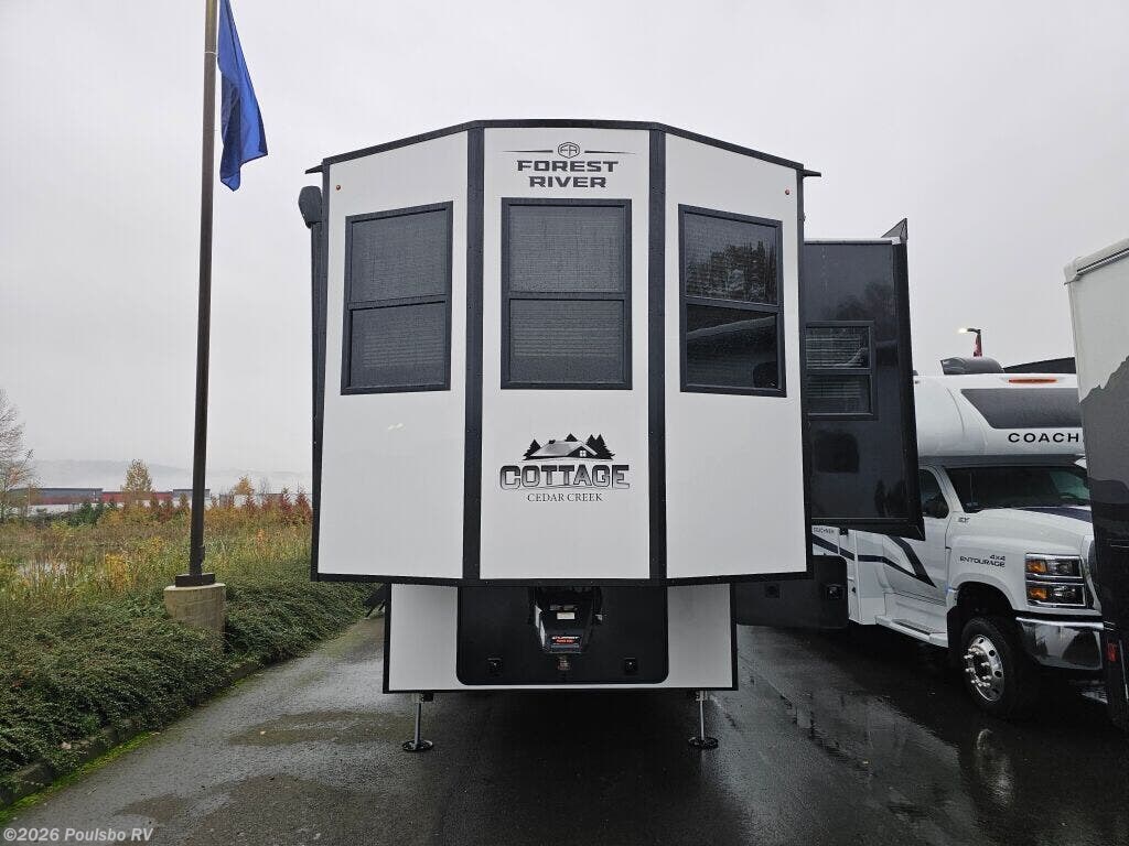 2026 Forest River Cedar Creek Cottage Cedar Creek Cottage - New Destination Trailer For Sale by Poulsbo RV in Sumner, Washington features Awning