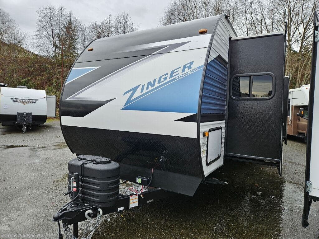 2025 CrossRoads Zinger ZR390DB - New Travel Trailer For Sale by Poulsbo RV in Sumner, Washington features Awning