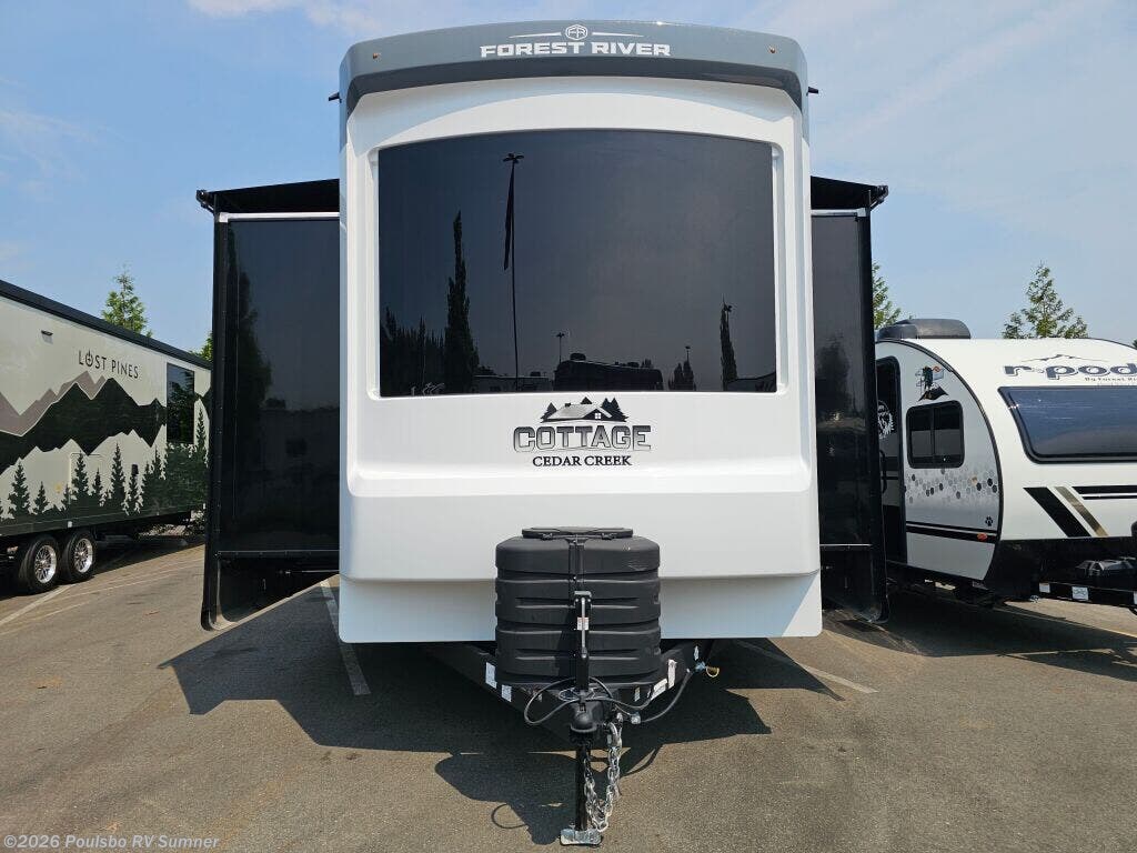 2026 Forest River Cedar Creek Cottage Cedar Creek Cottage - New Destination Trailer For Sale by Poulsbo RV Sumner in Sumner, Washington features Awning