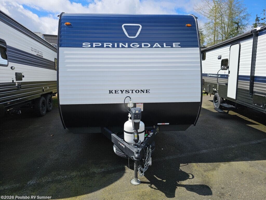 2026 Keystone Springdale Mini Springdale Mini - New Travel Trailer For Sale by Poulsbo RV Sumner in Sumner, Washington features Awning