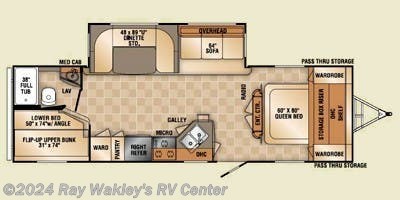 2012 R-Vision Trail-Lite 28RDS floorplan image