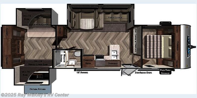 2023 Forest River Salem 31KQBTS Floorplan