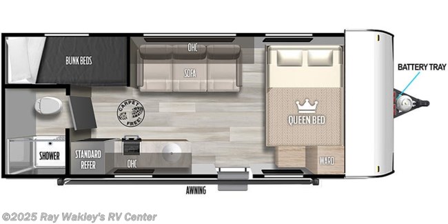 2023 Forest River Salem FSX 174BHLE Floorplan